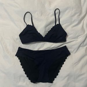J Crew Scalloped Bikini